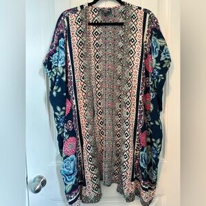 K179 Angie floral kimono Medium EUC